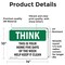Signmission Safety Culture Sign, 14 in Width, Vinyl Decal, Rectangle OS-2PACK-TS-D-1014-L-11833 - alternate 2